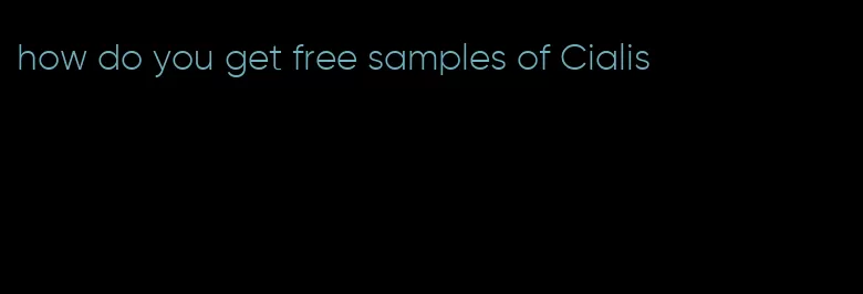how do you get free samples of Cialis