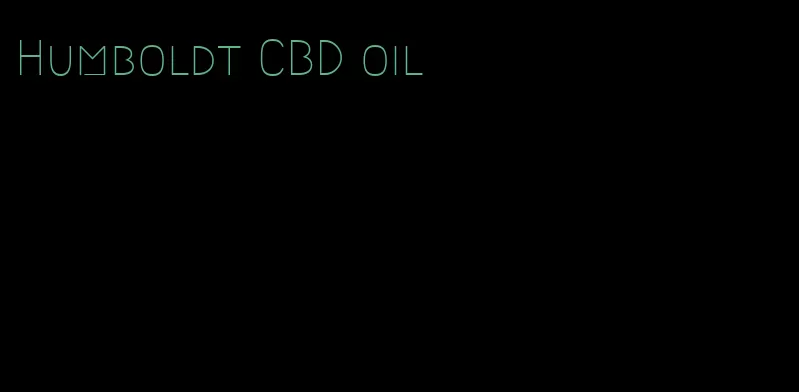 Humboldt CBD oil