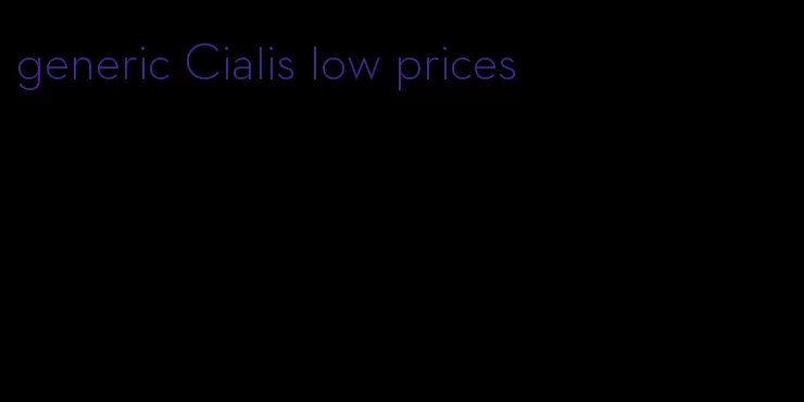 generic Cialis low prices