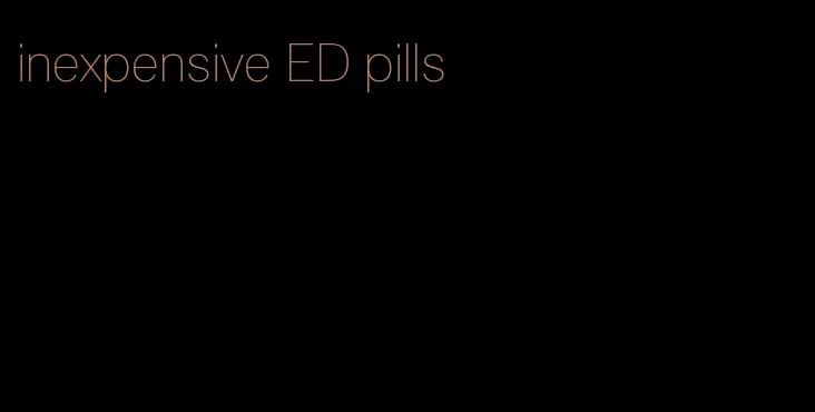inexpensive ED pills