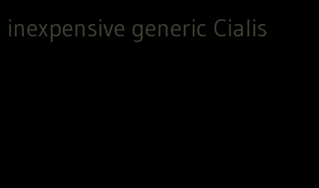 inexpensive generic Cialis