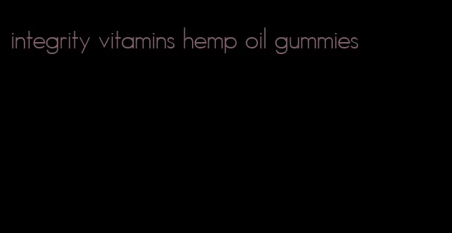 integrity vitamins hemp oil gummies
