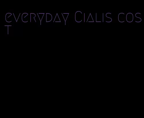 everyday Cialis cost