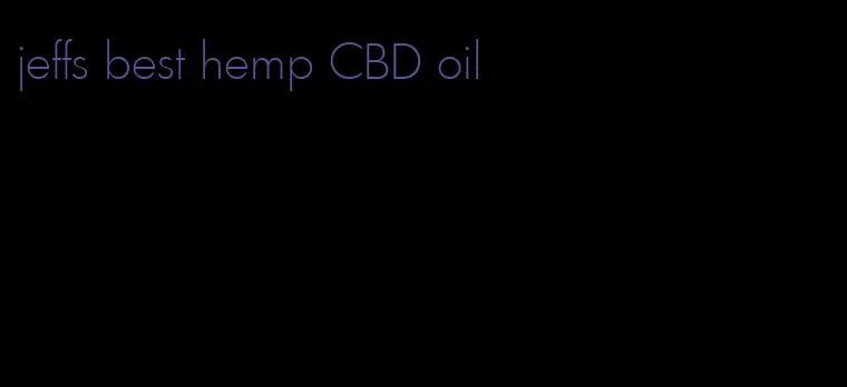 jeffs best hemp CBD oil