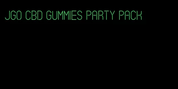 JGO CBD gummies party pack