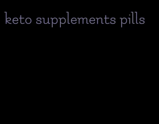 keto supplements pills