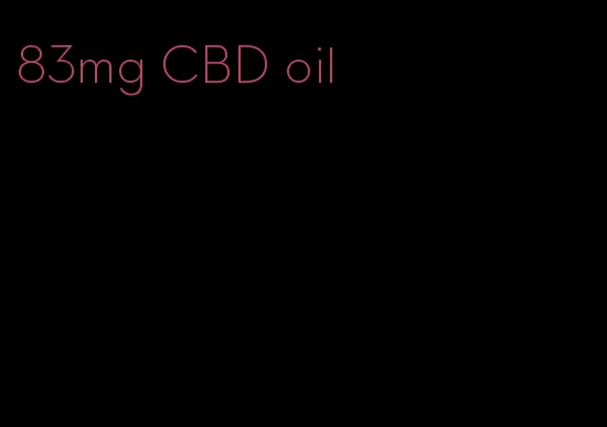 83mg CBD oil