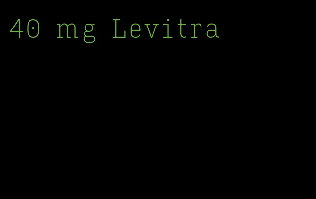 40 mg Levitra