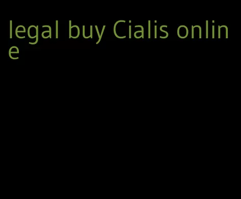 legal buy Cialis online