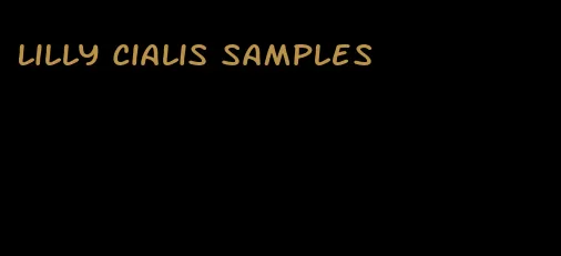 Lilly Cialis samples