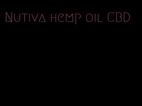 Nutiva hemp oil CBD