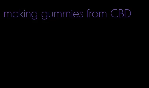 making gummies from CBD