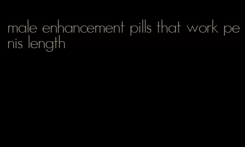 male enhancement pills that work penis length