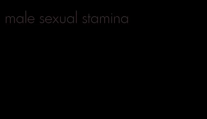 male sexual stamina