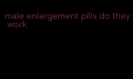 male enlargement pills do they work