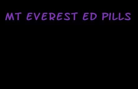 mt Everest ED pills