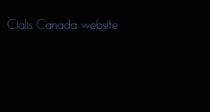 Cialis Canada website
