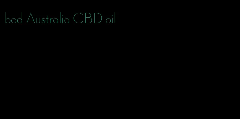 bod Australia CBD oil