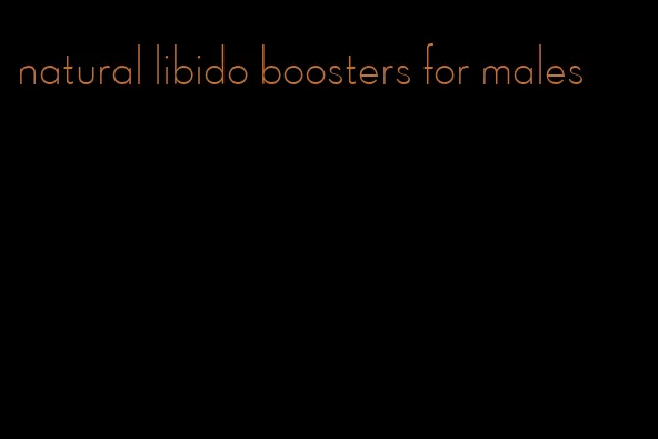 natural libido boosters for males