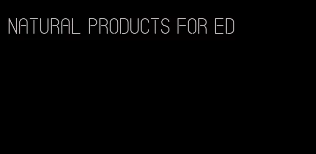 natural products for ED