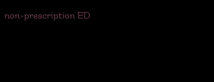 non-prescription ED
