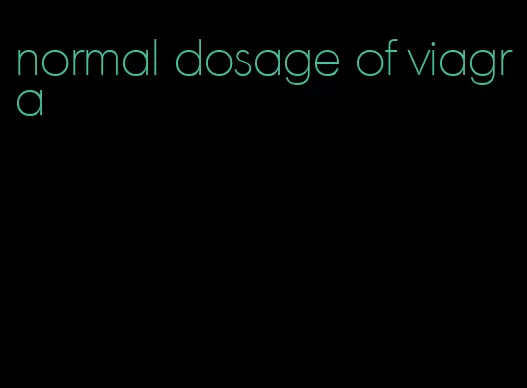 normal dosage of viagra