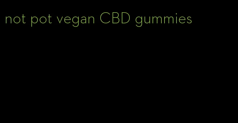 not pot vegan CBD gummies