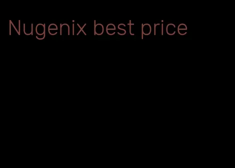 Nugenix best price