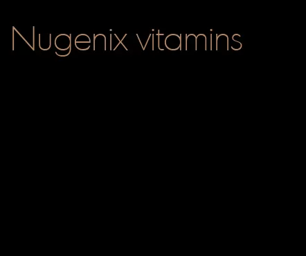 Nugenix vitamins