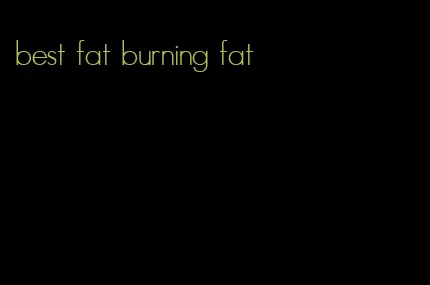 best fat burning fat