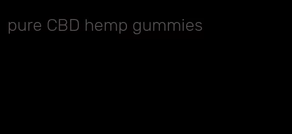 pure CBD hemp gummies