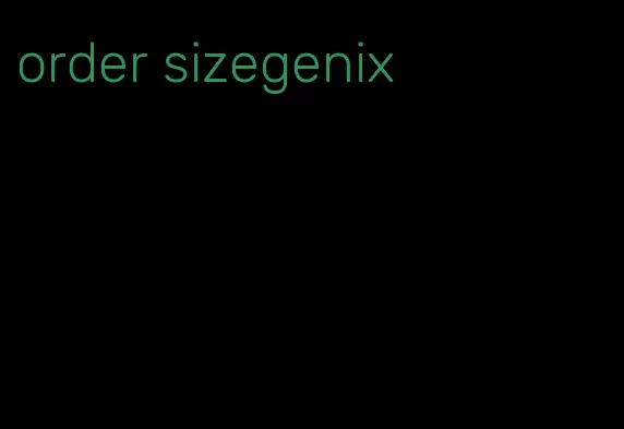 order sizegenix