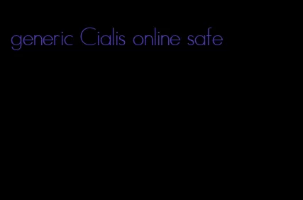 generic Cialis online safe