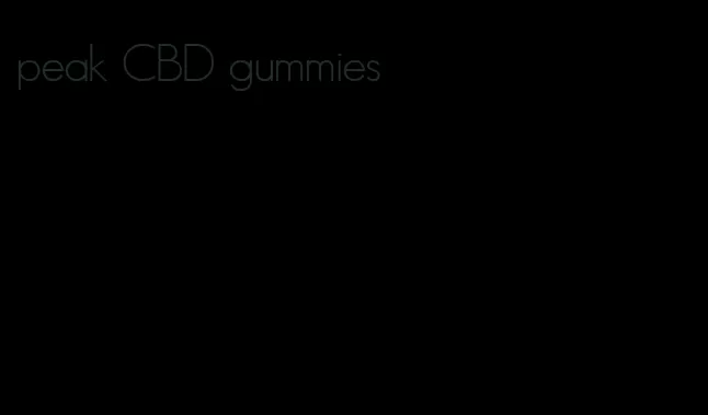 peak CBD gummies