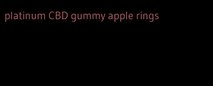 platinum CBD gummy apple rings
