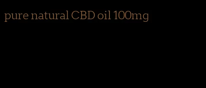 pure natural CBD oil 100mg