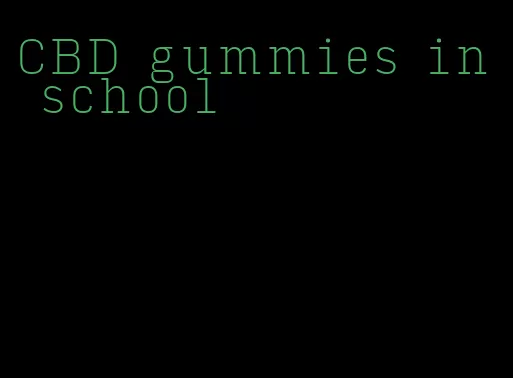 CBD gummies in school