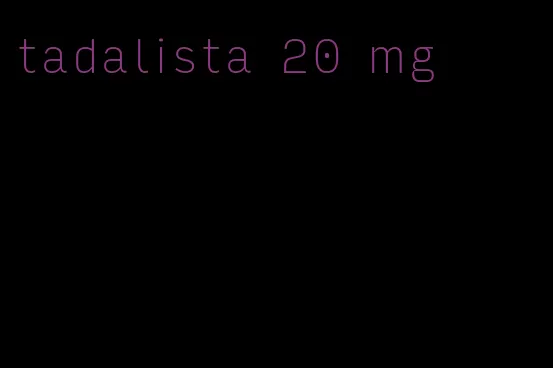 tadalista 20 mg