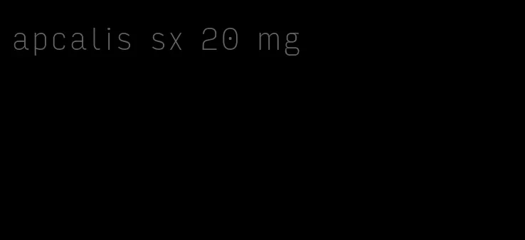 apcalis sx 20 mg