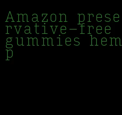 Amazon preservative-free gummies hemp