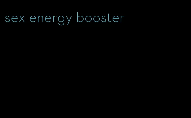 sex energy booster