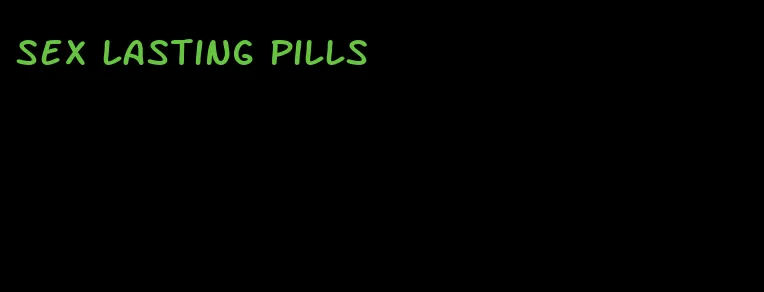 sex lasting pills