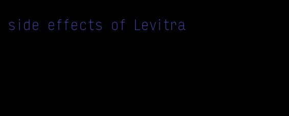 side effects of Levitra