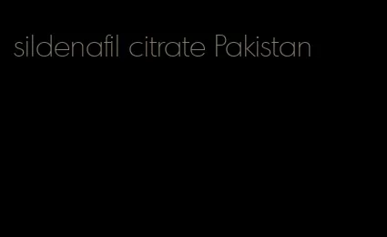 sildenafil citrate Pakistan
