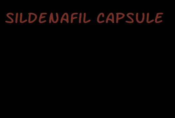 sildenafil capsule