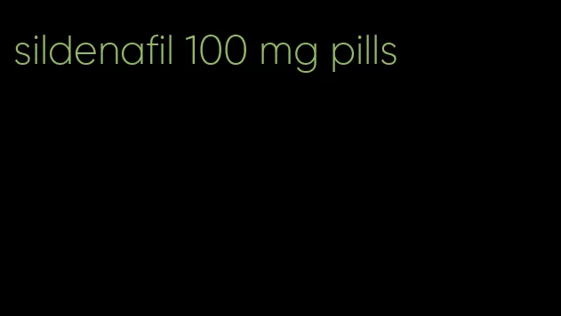 sildenafil 100 mg pills