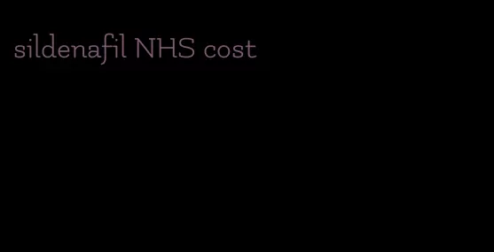 sildenafil NHS cost