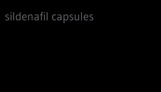sildenafil capsules