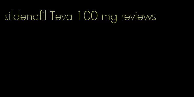 sildenafil Teva 100 mg reviews