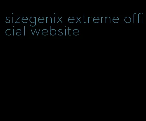 sizegenix extreme official website